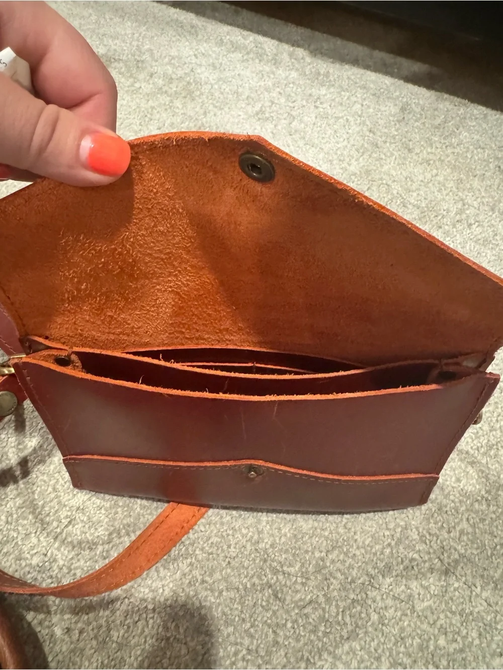 Portland Leather sleek envelope